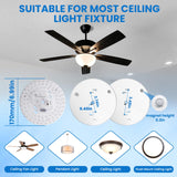 TobeBright 36W Ceiling Fan Light kit 6.69 inch 3200Lm, 3CCT 3000K/4000K/5000K Dimmable Ceiling Fan LED Light Replacement, Led Engine Retrofit Kit for Ceiling Light, Pendant, Lantern TobeBright