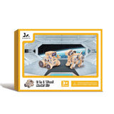 SainSmart Jr. 2-in-1 STEM Kits, Wooden Robot Assembly Toy Set, Woodworking Crafts Projects for Kids, Gift for Boys and Girls SainSmart Jr.