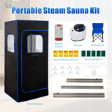 HUAMYTH Sauna Box, Portable Sauna for Home, Personal Steam Sauna with Steamer, 99 Minute Smart Timer, 9 Level, Remote Control, Personal Steam Room for Spa, Indoor HUAMYTH