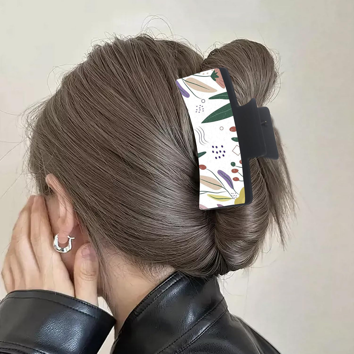 ASUNFO 8 Pcs Sublimation Hair Clips Blanks Heat Transfer Hair Claw Clips DIY Hair Accessories for Women ASUNFO