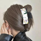 ASUNFO 8 Pcs Sublimation Hair Clips Blanks Heat Transfer Hair Claw Clips DIY Hair Accessories for Women ASUNFO