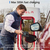 Supchargadap NACS to CCS Adapter, Electric Vehicle NACS to CCS1 Adapter for Tesla Supercharger, Max 500Amps-1000V for Tesla V3/V4 DC Fast Charging Stations, for Ford, Rivian, GMC, Chevrolet, Cadillac Supchargadap