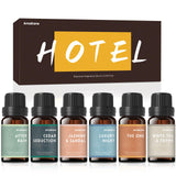 AmaKane Hotel Diffuser Oils, Hotel Scent Essential Oil, Fragrance Oil for Candle Making, Soap Scents for Making Soap, Aromatherapy Oils 6x10ml, Luxury Night, White Tea& Thyme, Jasmine& Sandal, More AmaKane