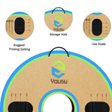 YOUSU Polypropylene PP Filament, 1.75mm 3D Printer Filament for 3D Printing, 1kg(2.2lbs) 5pcs Build Sheet Included, Semi-Flexible Ultra Tough Filament, Black Yousu