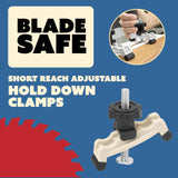 Adjustable Taper Jig/Straight Line Jig for Table Saw | Precision Table Saw Jig with Tapering Functionality | Fast Taper Cutting Jig for Table Saw | Table Saw Accessories | Versatile Woodworking Jigs Peachtree Woodworking Supply