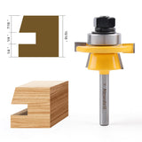 Newdeli 2Pcs Shaker Rail and Stile Router Bit Set 1/4 Inch Shank Tongue and Groove Router Bits Professional Carbide Milling Cutters for Woodworking for Cabinet Doors Newdeli