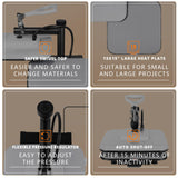 HTVRONT Heat Press Machine 15x15 - Swing Away Heat Press Machine for T Shirts - Professional Heat Press for Sublimation, Vinyl, Heat Transfer Projects, Heats Up Fast & Distribute Heat Evenly HTVRONT