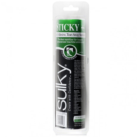 Sulky 100569 Sticky Self-Adhesive Tear-Away Stabilizer Roll, 8.25" X6yd, Clear (551-08), 1Pack Sulky