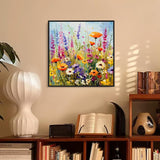 AIBOERL Diamond Painting Kits, Wild Flowers 5D DIY Full Drill Diamond Art Painting Kits for Adults, Seaside Diamond Painting Gem Art Craft for Home Wall Decor (13.8 * 13.8 inch AIBOERL