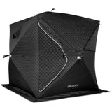 WILLOWYBE Outdoor Sauna Tent Pro - 4-Person, All-Weather, Insulated, Solid, Panoramic View, Easy Setup WILLOWYBE