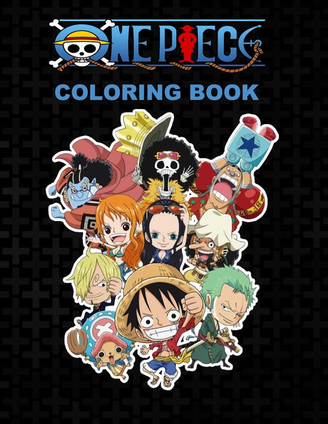 One piece Coloring Book: Anime Coloring Books for Luffy Straw Hat and Friends Fans WoodArtSupply