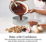 Aunt Shannon's Kitchen Tall Round Cake Pans - 4-inch, 6-inch, 8-inch Cake Pan Set for 3-Tiered Cake - Aluminum Cake Pans Sets for Baking Wedding or Birthday Cakes and More Aunt Shannon's Kitchen