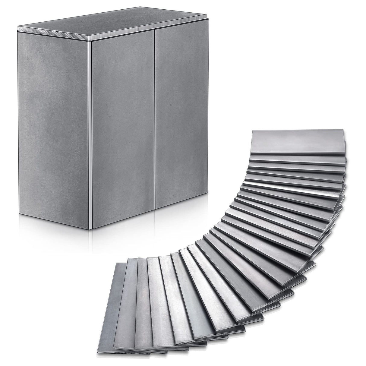 24 Pcs Welding Coupons 2 x 4 Inch Mild Steel Welding Kit 11 Gauge Mild Steel Plate Welding Accessories Welding Plate Welding Practice and Training for MIG, TIG, Stick, Arc, Gas and Brazing Zonon