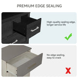 IDEALHOUSE Dresser for Bedroom with 7 Drawers, Modern Chest of Drawers Closet with Metal Handle, Wooden Dresser Organizer, for Bedroom, Living Room, Black IDEALHOUSE