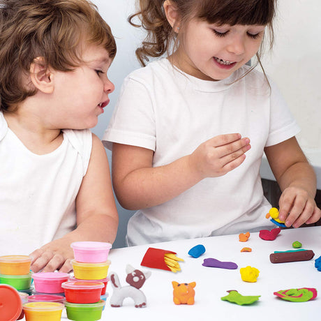 Cutedeer Air Dry Clay Kit, 36 Colors Modeling Clay for Kids, Soft Squishy Molding with Sculpting Tools and Tutorials, Arts Crafts Gift for Boys Girls Cutedeer
