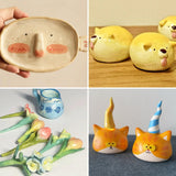 1DFAUL 100ml Air Dry Clay Glaze Varnish & Sealant, Prevents Crazing Yellowing, Scratch Resistant Wear, Waterproof, Hight Gloss Finish 1DFAUL