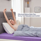 SINWEEK Mattress Topper Twin XL, 2 Inch Gel Memory Foam Mattress Topper College Dorm Ventilated Soft Mattress Pad, Bed Topper, CertiPUR-US Certified SINWEEK