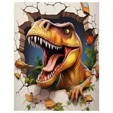 Diamond Painting Kits for Adults, Dinosaur Diamond Art Kits for Adults, DIY 5D Diamond Painting Kits for Beginners Home Wall Decor 12x16inch Mandun