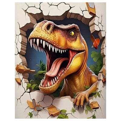Diamond Painting Kits for Adults, Dinosaur Diamond Art Kits for Adults, DIY 5D Diamond Painting Kits for Beginners Home Wall Decor 12x16inch