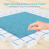 Yiitoll Blocking Mats for Knitting, Extra Thick Knitting Blocking Mat with Grid Lines, 9 Packs Crochet Blocking Board for Needlepoint or Crochet Includes 100 T-pins and Storage Bag Yiitoll