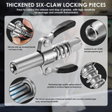 ATIVERE Electric Grease Gun Drill Adapter with 14 OZ Load, Locking Grease Gun Coupler, 12 Inch High Pressure Hose, Extension Rigid Pipe, Pneumatic Tool, Universal Conversion Gun Head ATIVERE