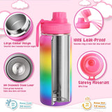 Wninbu Decorate Your Own Water Bottle Kits for Girls,Stainless Steel Unicorn Water Bottle Girls,Arts and Crafts Ages 4-6-8-10,Gem Art Unicorn Toys Gifts Birthday Christmas Stocking Stuffers (Unicorn) Wninbu