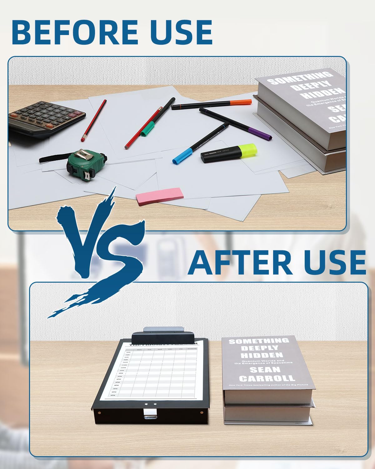 Metal Clipboard with Storage, Letter Size Heavy Duty Aluminum Clipboards, Dual Storage Binder Form Holder with High Capacity Clip for Teacher, Nurse, Police, School & Office Supplies - Frosted Black Sunnyclip