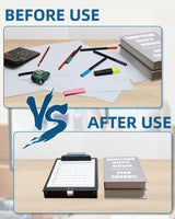 Metal Clipboard with Storage, Letter Size Heavy Duty Aluminum Clipboards, Dual Storage Binder Form Holder with High Capacity Clip for Teacher, Nurse, Police, School & Office Supplies - Frosted Black Sunnyclip