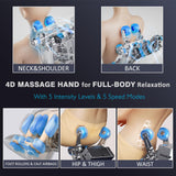 4D Full Body Zero Gravity Massage Chair with 55'' SL-Track & Body Scan - Shiatsu Massage Recliner with Heating & 40 Airbags - Voice Control, Foot Rollers, 15 Auto Modes & 9 Techniques (Black) RlxwizRevi