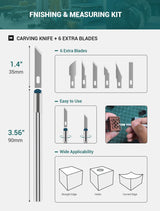 SARDVISA 3D Printer Tools Kit with Zipper Bag, Includes Nozzle Cleaning Set, Scraper, Steel File, Filament Pliers, Carving Knife Set, 3D Print Accessories for Model Removal, Polish, Finish (30-Packs) SARDVISA