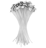 VViViD Candle Wick Base 260 pcs, DIY Candle Making Metal Sustainer Tabs, in A Wax Melting Bag VViViD