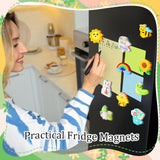 24 Set Ceramic Painting Kit for Kids DIY Ceramic Painting Figures Paint Your Own Flower Butterfly Statues Paint Craft Unpainted Plaster Figurines with Magnet Brush Paints for Adult(Adorable) Relaxweex