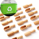 30PCS Mini Wooden Spoon, Mini bath Salt Spoon, Wooden Candy Spoon, Washing Powder Spoon Spoon Set Baby Spoon（3 inches long）by Sansheng sansheng