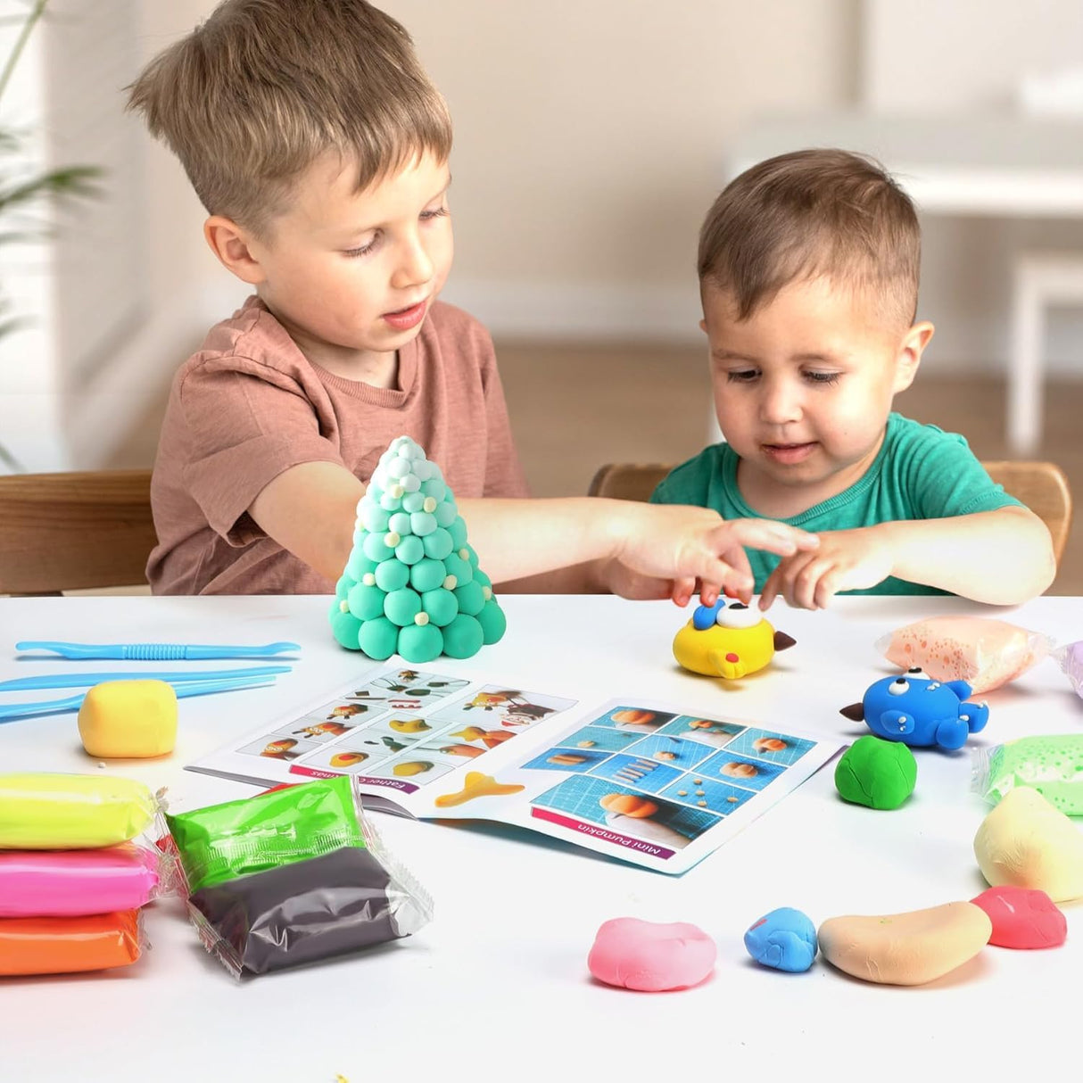 ARTPAR Air Dry Clay Kit,56 Colors Modeling Magic Clay for Kids,DIY Classroom Bulk Starter Sculpting Kit, Soft & Ultra Light, Art and Crafts Party Favors for Boys Girls Kids 3-12 ARTPAR