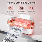 Phomemo Bluetooth Thermal Shipping Label Printer, 2025 Upgrade 4x6 Desktop Thermal Label Printer for Shipping Packages/Small Business/Office/Home, for Amazon, Ebay, Shopify, Etsy, UPS, FedEx - Pink Phomemo