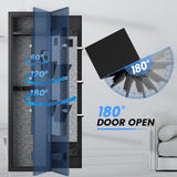 Gun Safe, 1-2 Gun Safe for Home Rifle and Pistols, Quick Access Digital Gun Safe for Rifles and Shotguns with Adjustable Gun Support & Removable Shelf, Long Gun Safe with Dual Alarm & Mute Mode silkight