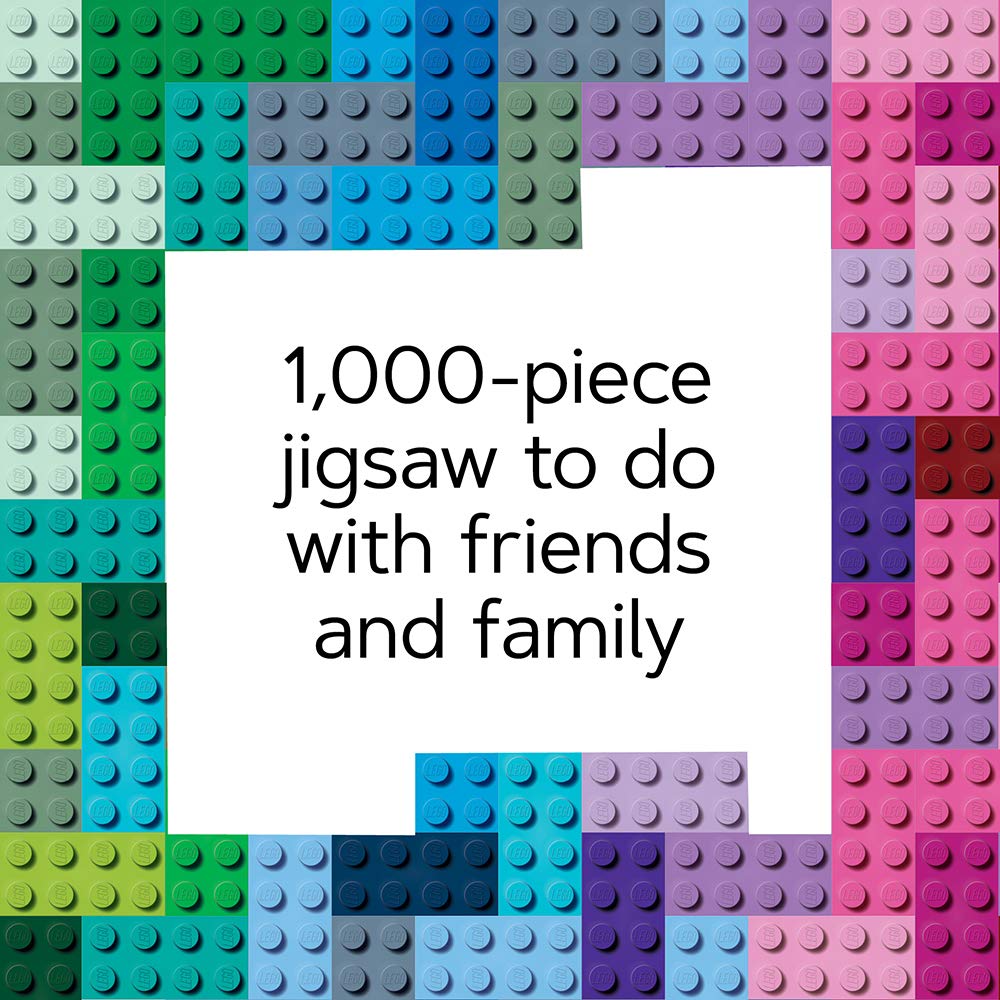 LEGO Rainbow Bricks 1000 Piece Jigsaw Puzzle