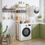 AMBIRD 3-Tier Bamboo Over-The-Toilet Storage Unit for Space-Saving Bathroom Organisation AMBIRD