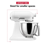 KitchenAid Artisan Mini 3.5 Quart Tilt-Head Stand Mixer - KSM3316X - White KitchenAid