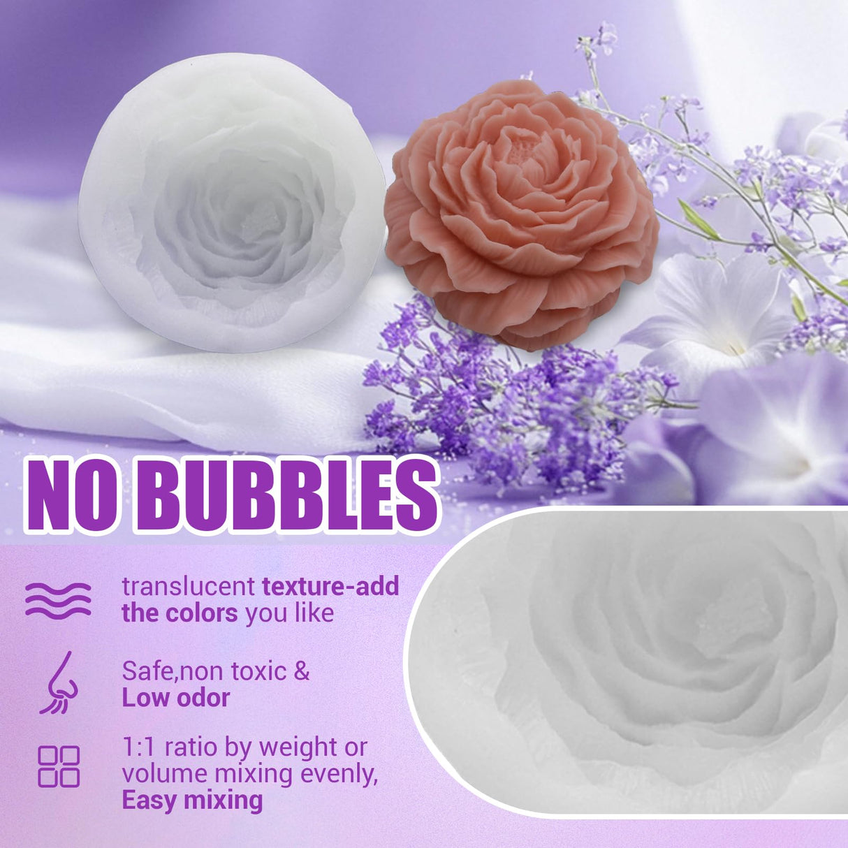 66oz Silicone Mold Making Kit - 1:1 Platinum Silicone Rubber for Casting Resin Molds, Jewelry Molds, Crafts – 15A Medium Hardness, Easy for Beginners & Pros Crafters SHORE RESIN