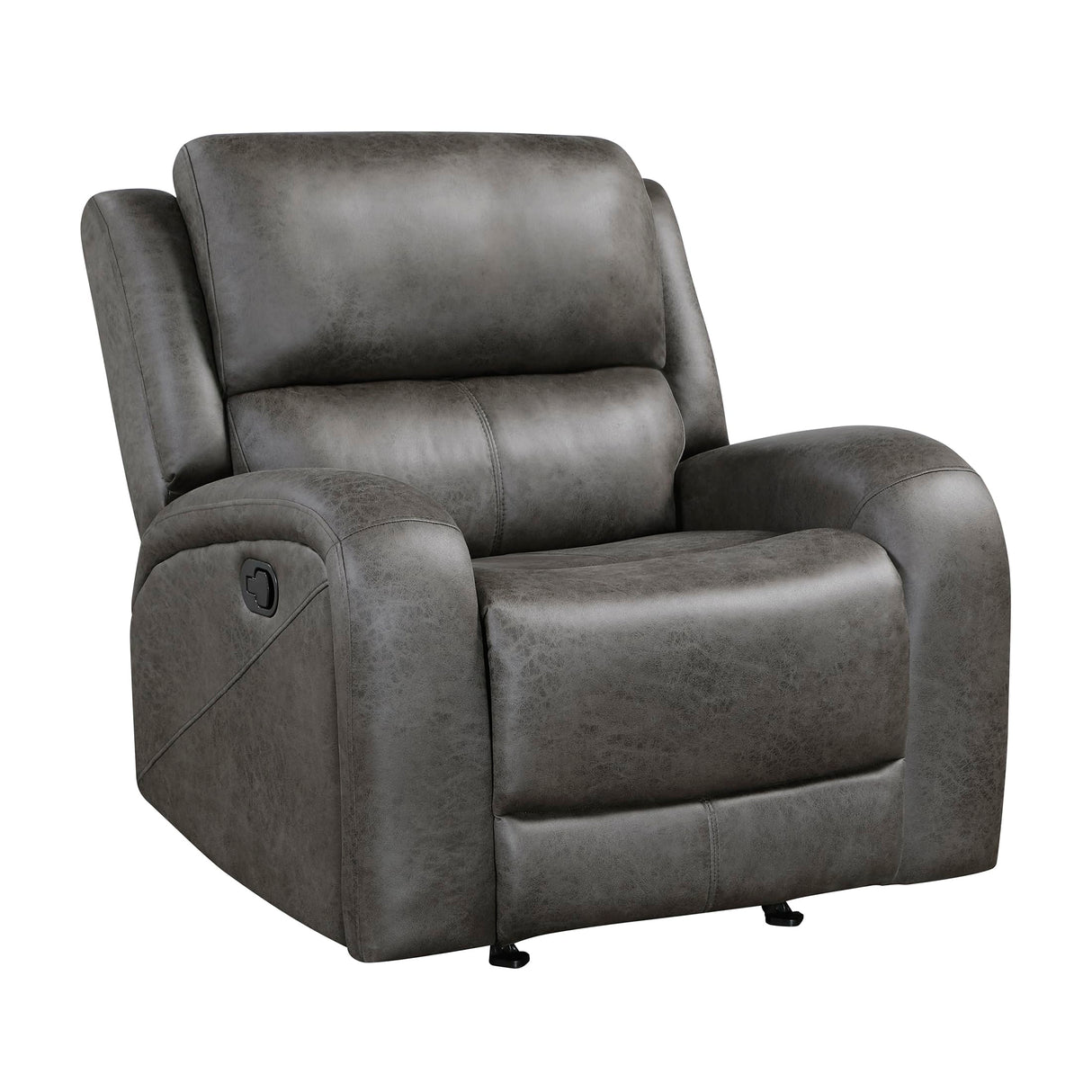 Lexicon Rocker Recliner Chair, Reclining Rocking Chair, Home Theater Reclining Seat, Manual Recliner Seat for Living Room, Nursery, Bedroom, Office, Apartment, Grey Lexicon
