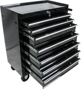 BouPower 7-Drawer Tool Chests, Rolling Tool Storage Cabinet with Detachable Tray - Black Black BouPower