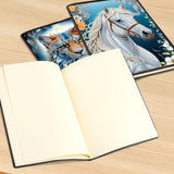 DCIDBEI 2 Pack DIY Diamond Painting Notebook Tiger Horse A5 Blank Diamond Painting Diary Sketchbook Book Rhinestone Craft Diamond Art Notebook Students 50 Sheets Diamond Journal Kits DCIDBEI