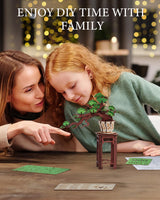 Wowood 3D Wooden Puzzle for Adults-Evergreen Pine Bonsai, DIY Wood Model Kits for Adults, Creative Craft Kits for Adults, Unique Gift and Home Decor for Nature Lovers (115PCS) Wowood