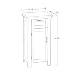 RiverRidge 06-037 Somerset Single Door Floor Storage Cabinet, White RiverRidge