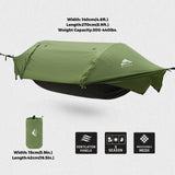 Rivenlo Camping Hammock Tent with Mosquito Net & RainFly, 3 in 1 Waterproof Lightweight Portable Sleeping Hammock Bug Backpacker Travel Outdoor Gear with Tree Strap Swing, for Hiking Patio Expedition Rivenlo