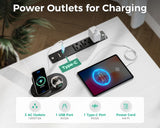 Coleshome Laptop Desk, 40 Inch Small Desk with Drawers & Power Outlet for Bedroom, Computer Desk Home Office Desk with Storage Shelves, Reversible Study Table Vanity Desk for Small Spaces, White Coleshome