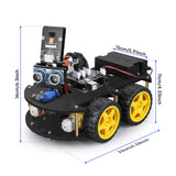 ELEGOO UNO R3 Smart Robot Car Kit V4 for Arduino Robotics for Kids Ages 8-12 12-16 STEM Science Kits Coding Gifts for 8 9 10 11 12 13 14 15 16 Year Old Boys Girls Teens Cool Engineering Building Toys ELEGOO