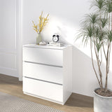 furtble 3 Drawer Dresser, Small Dresser for Closet, Wooden White Nightstand for Bedroom, Chest of Drawers Side Table Storage Cabinet for Home Office Entryway Hallway furtble