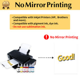 TransOurDream Tru-Iron on Heat Transfer Paper for Dark Fabric (20 Sheets, 8.5x11") T Shirt Transfers Paper for Inkjet Printer Printable Heat Transfer Vinyl for T-Shirts (TOD-7) TransOurDream